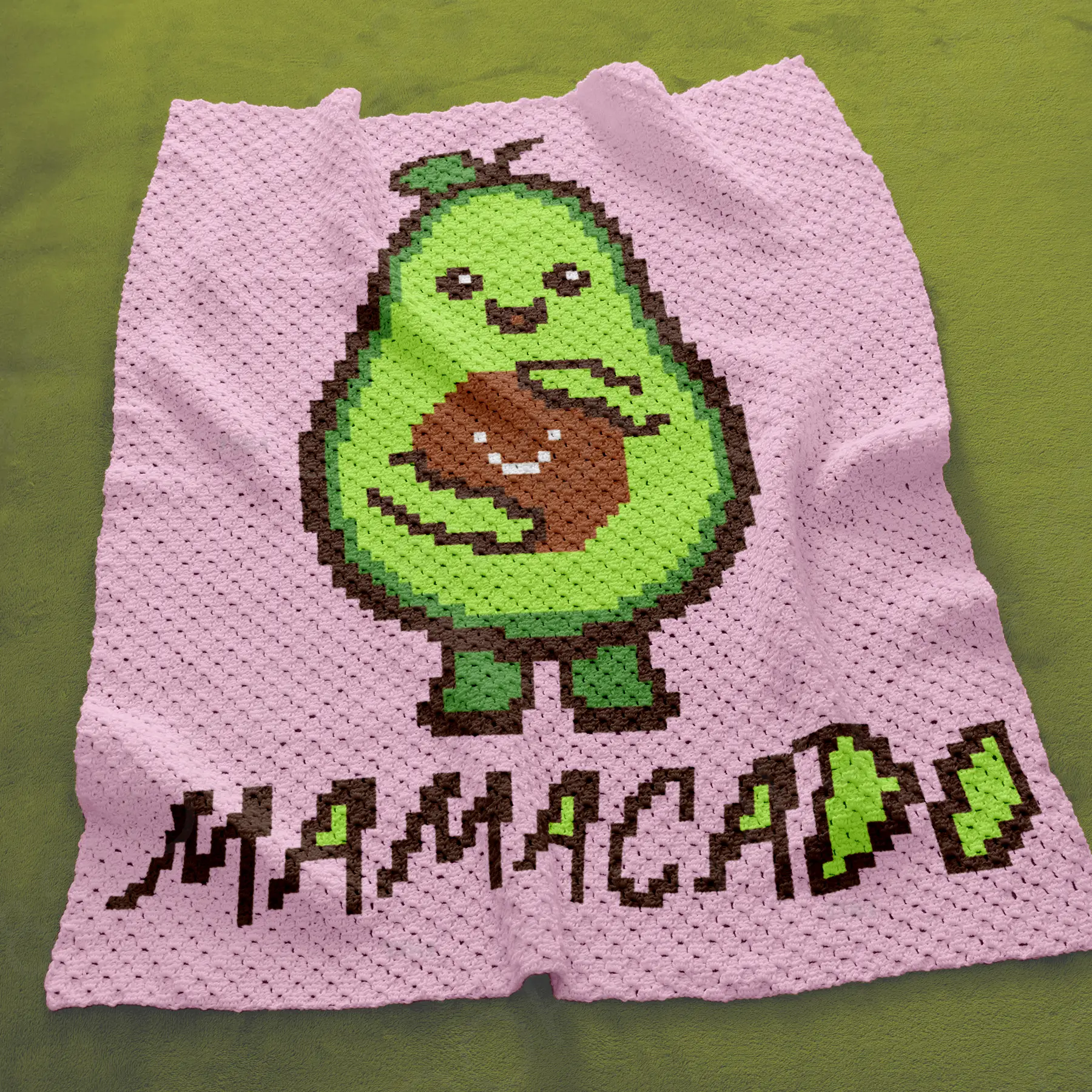 mamacado blanket pink c2c 03 mamacado blanket pink c2c 03