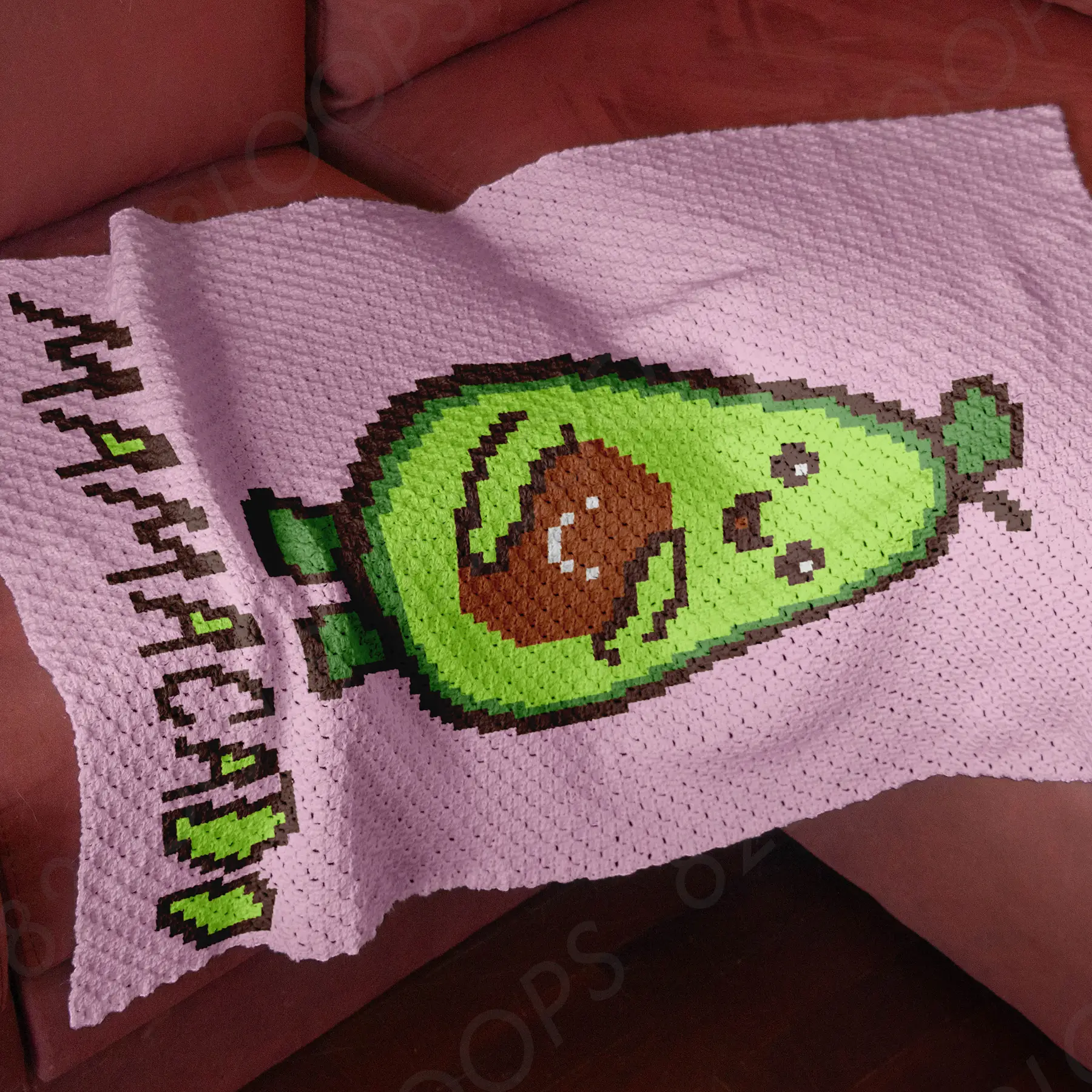 mamacado blanket pink c2c 04 mamacado blanket pink c2c 04