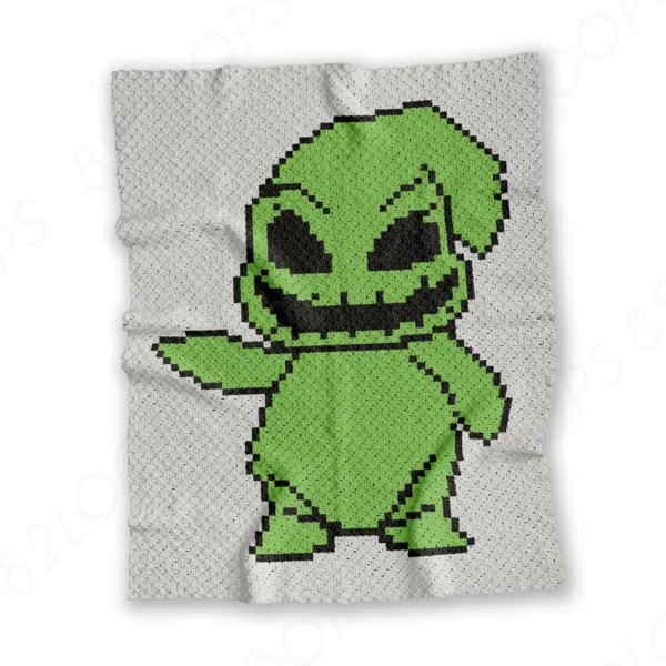 Oogie Boogie C2C Crochet Blanket Pattern