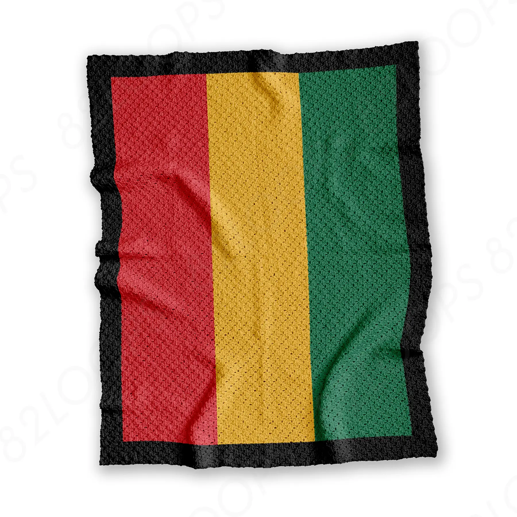 rasta stripes blanket c2c 01 Rasta Stripes Baby Blanket Pattern C2C