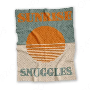 Sunrise Snuggles Baby Blanket Pattern C2C
