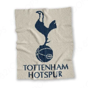 C2C Tottenham Hotspur Crochet Blanket Pattern introduces authentic English football heritage to match-day decor. Print-ready 37-page PDF, 2 colors.