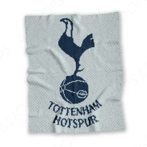 Tottenham Hotspur C2C Crochet Blanket Pattern brings classic Premier League style into any fan's home. Print-ready 37-page PDF with full-colour charts, 2 colors